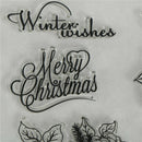 Christmas deer  Silicone Clear Rubber Stamp Cling Diary Decor DIY Lovely JR