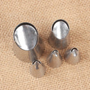 5PCS/Set Of Chrysanthemum Nozzle Icing Piping Pastry Nozzles Kitchen Cake To*SE