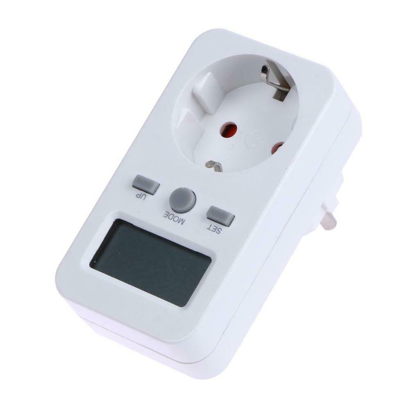 Digital Wattmeter LCD Energy Monitor Power Meter Usage Monitoring Socket EU