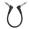 Pack of 6 Electric Guitar Patch Cables Right Angle 6.35mm Jack for Effect Pedals
