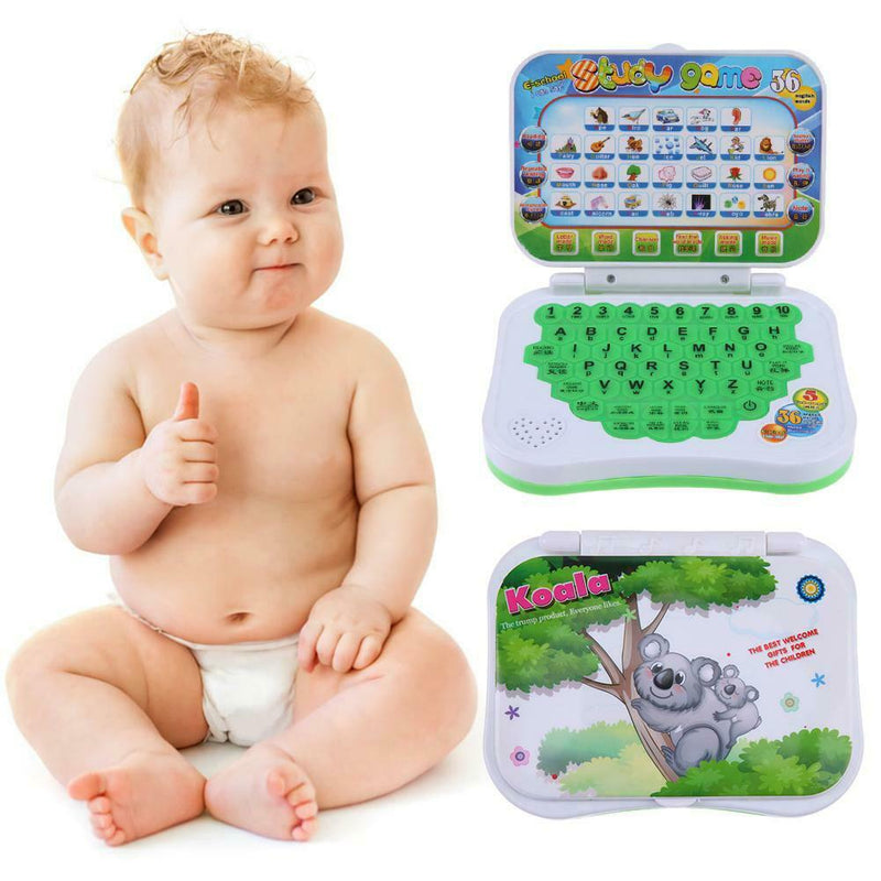 Folding Bilingual Teaching Kids Learning Machine Laptop Educational Toys