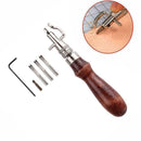 DIY 7 In 1 Adjustable Stitching Groover Crease Leather Tool Set Kit Z3T9 Le Q0N6