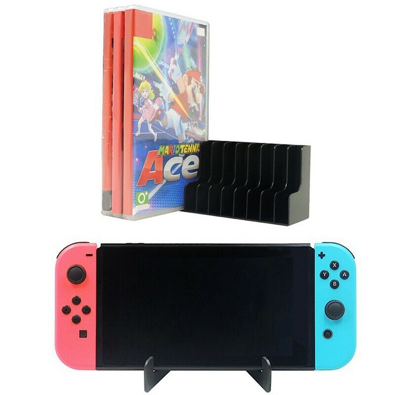 Disc Holder & Game Console Holder For Switch 12-Slot Games Cards Cd Disk To