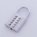 5X(Anti-theft Button Combination Padlock Digit Push Password Lock Zinc All Q8D4)