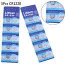 5pcs CR1220 1220 3V coin button batteries cell battery for watch-toys remote CD-