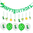 happy birthday dinosaur theme paper banner hanging bunting party Xmas diy dec BX