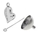 Dad Forever in My Heart Cremation Urn Pendant For Necklace With Funnel Kit