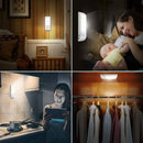 Motion Sensor Light, [2 Pack] Cupboard Night Light, USB Rechargeable Batter