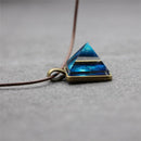 Pyramid Natural Luminous Beauty Pendant Fantasy Luminous Star Necklace SE