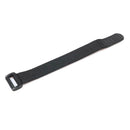 10pcs Fishing Rod Tie Strap Suspenders Fastener Hook Loop Ties Belt (Black) A