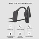 Waterproof IPX8 Bone Conduction Wireless 5.0 Headset Wireless Stereo Headphone b