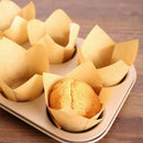 200 Pieces Tulip Cupcake Liner Baking Cups Paper Cupcake and Muffin Baking