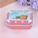 Mini tin trinket jewelry coin box tinplate storage case small rectangular-ran OZ