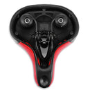 Mountain Bicycle Saddle Cycling Big Wide Bike Seat red&black Comfort Soft G