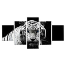 Modern 5 Panels Paintings on Canvas Wall Art Landscape Tiger