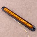 2Pcs Trailer Truck RV 15-LED 9.8" Amber Sealed Turn Signal Brake Tail Light Bar