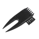 Golf Divot Tool Club Groove Cleaner Brush Black