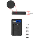 EN-EL15 Battery and Smart LCD Display USB Charger for Nikon D750 D7200 D7000