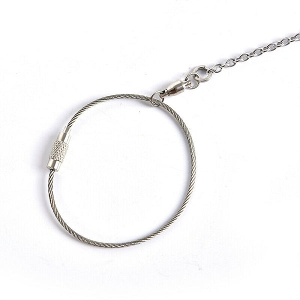 Parrot Leg Ring Ankle Foot Chain Bird Outdoor Flying Training Activity Stand JR