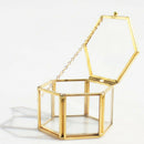 Geometric Terracotta Hexagon Glass Terracotta Succulent Planter Favors
