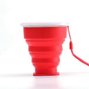 Silicone retractable folding cup 1 collapsible travel camping 200ml T9K2