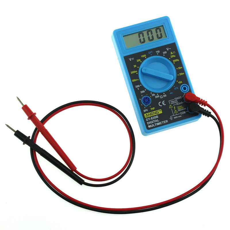 DT-830B Digital LCD Multimeter AC/DC 750/1000V Amp Volt Ohm Tester Meter