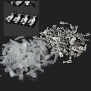 100x 6.3mm Crimp Terminal Female Spade Connector With Plastic Case Durable LAV