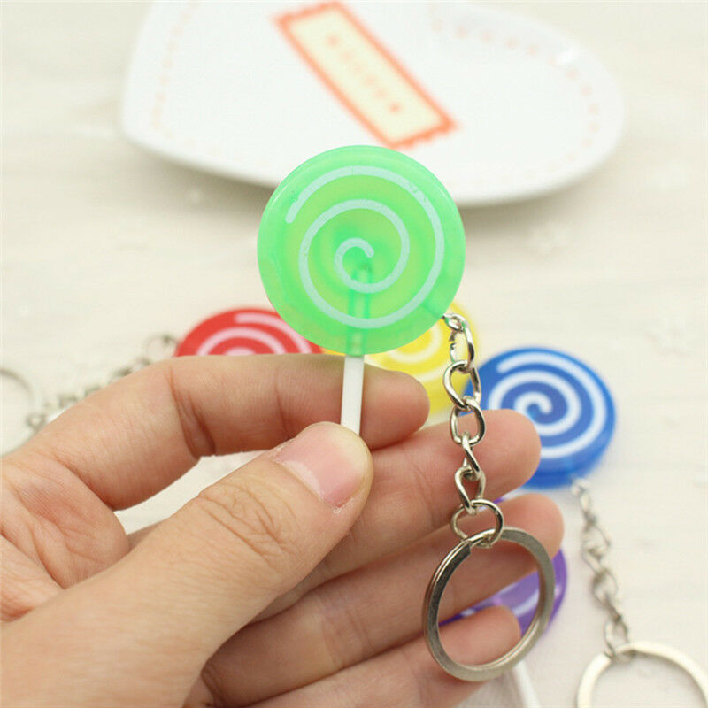 Lollipop Keychain Fashion Candy Food Simulation Pendant Ring Key Chai N JfJ Kw