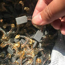 Carbon + stainless steel motor brush 16mm x 11mm x 5mm - 2 pieces