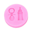 New Silicone Fondant Mould Baby Dummy Bottle Cake Mold Chocolate Baking Decor MO