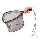 Portable Fly Fishing Landing Net Aluminum Alloy Frame Rubber Handle Brail