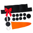 DIY Christmas Snowman Outdoor Decoration Garage Gate Door Elk Bow Hat 3C