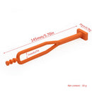 Durable Adjustable Side Support Kickstand Foot Side for Motorbike ATV Orange