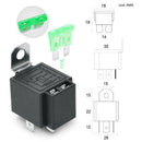6pcs 5-Pin SPST Automotive Electrical Relays with 14AWG Wires Car FuseB Ew