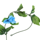 2.5m Artificial Rose Garland Silk Flower Vine Ivy Home Wedding Garden Decor T4B5