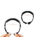 Extendable Throat Microphone Headset PTT Walkie Talkie Earpiece For Kenwood