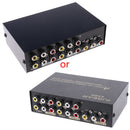 4 Port AV Audio Video RCA 4 Input 1 Output Switcher Switch Selector Splitter Box
