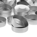 100x Mini Aluminum Tea Light Tins Empty Case Containers for Candle Making