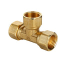 1/2'' Female Male 3 Way Tube Hose Coupler Connector Joint Fitting Type B