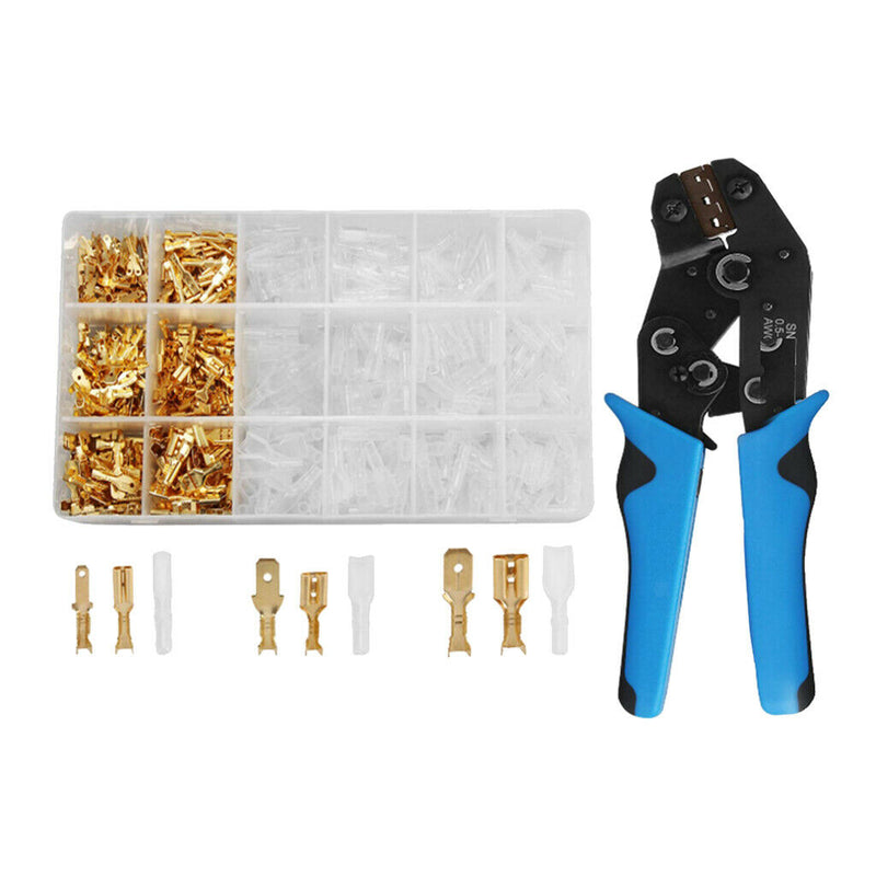 600x 2.8 4.8 6.3 Mm Terminal Kit Wire Crimp Connector Male Female Spade