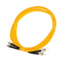 3 Meter Single Mode Dual Core Fiber Optic Drop Wire Cables ST to ST Yellow