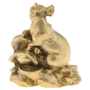 Chinese Fengshui Decor Money Lucky Wealth Brass Zodiac Animal Rat Statue