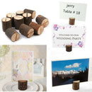 Rustic Wood Table Numbers Holder Wood Place Card Holder Party Wedding Table