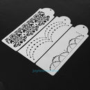 3pcs Plastic Cake Stencils Fondant Baking Decorating Moulds DIY Household Tool