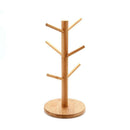 Wood Necklace Display Rack Jewelry Hanger Bracelet Household Cup Organizer