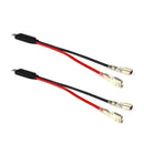 2x H1 LED Headlight Wiring Harness Male Plug Single Diode Converter Wire Cables