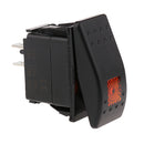 1 Pair 12V 20A / 10A 24V Car Boat 3Pin SPST Switch with Red & Orange Light