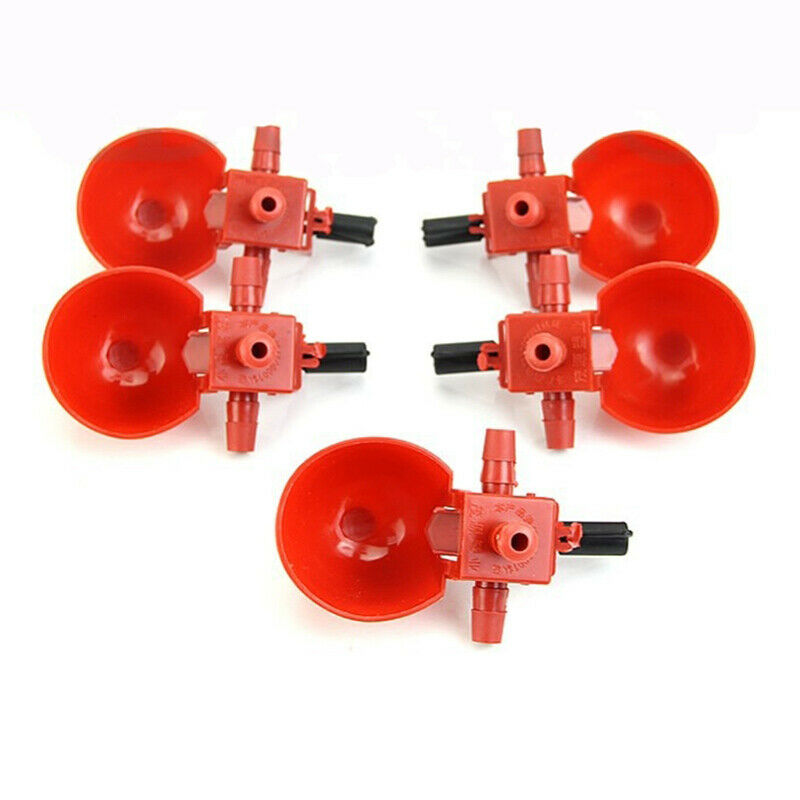 5 Pieces Bird Coop Bird Chicken Feed Automatic Poultry Drinking Water Cup