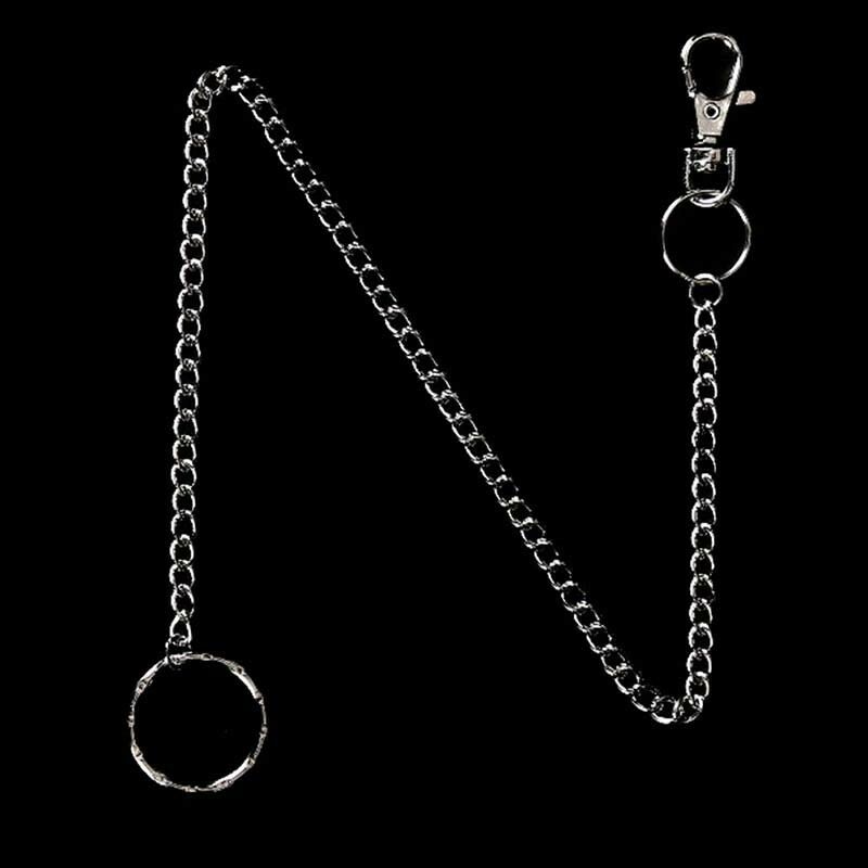 38cm Wallet Belt Ring Clip Chain Punk Trousers Hipster Jean Keychain Keyring M&E