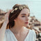 Korean Leaf Flower Headband Beauty Golden Alloy Hair Band Women Jewelry A#S